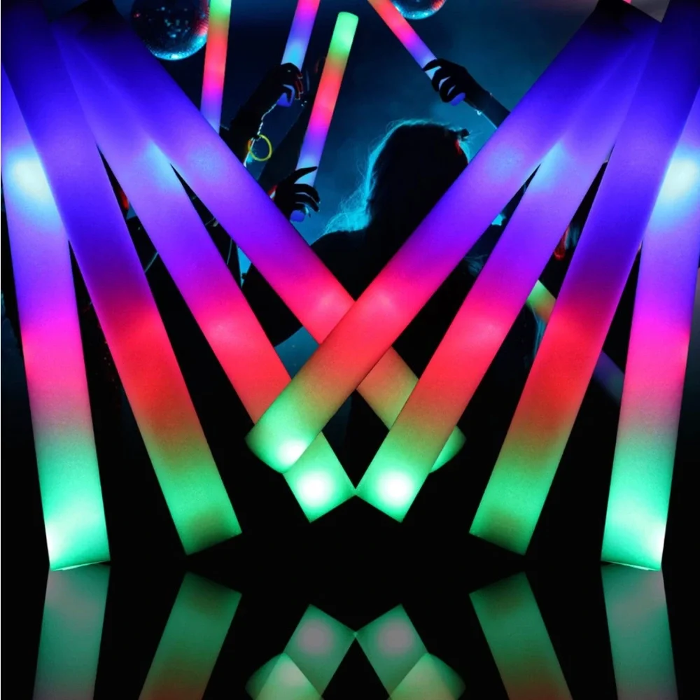 Led Foam glow sticks (90 pieces)